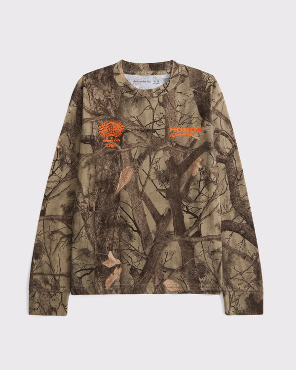 long-sleeve honda racing graphic tee | Abercrombie & Fitch (US)