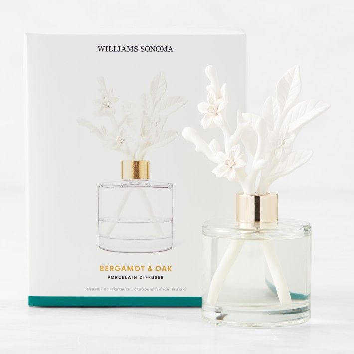 Home Fragrance Bergamot and Oak Porcelain Diffuser | Williams-Sonoma
