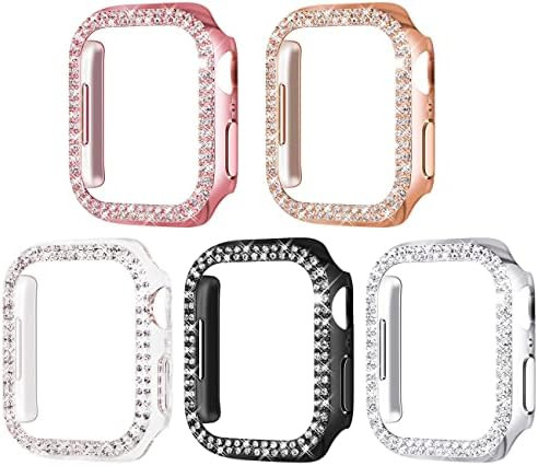 Surace 41mm Case Compatible with Apple Watch 8 & 7 Case, Bling Cover Diamond Bumper Protective Ca... | Amazon (US)