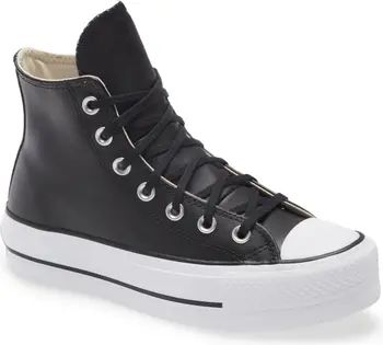 Chuck Taylor® All Star® Leather High Top Platform Sneaker | Nordstrom