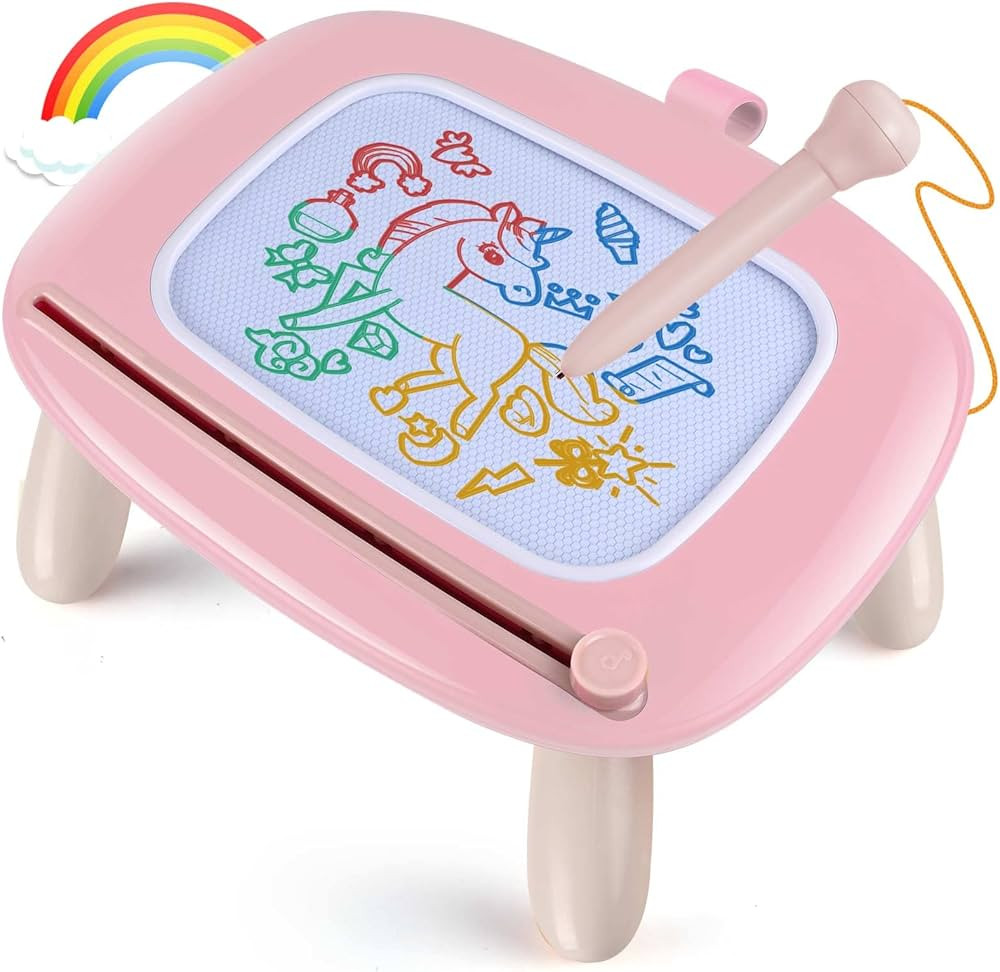 Smasiagon Toddler Toys Age 1-2, Magnetic Drawing Board, Early Learning Doodle Board Writing Paint... | Amazon (US)
