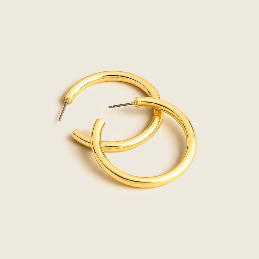 Gold hoop earrings | J. Crew US