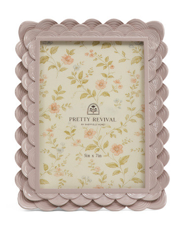 5x7 Ruffle Scallop Tabletop Picture Frame | TJ Maxx