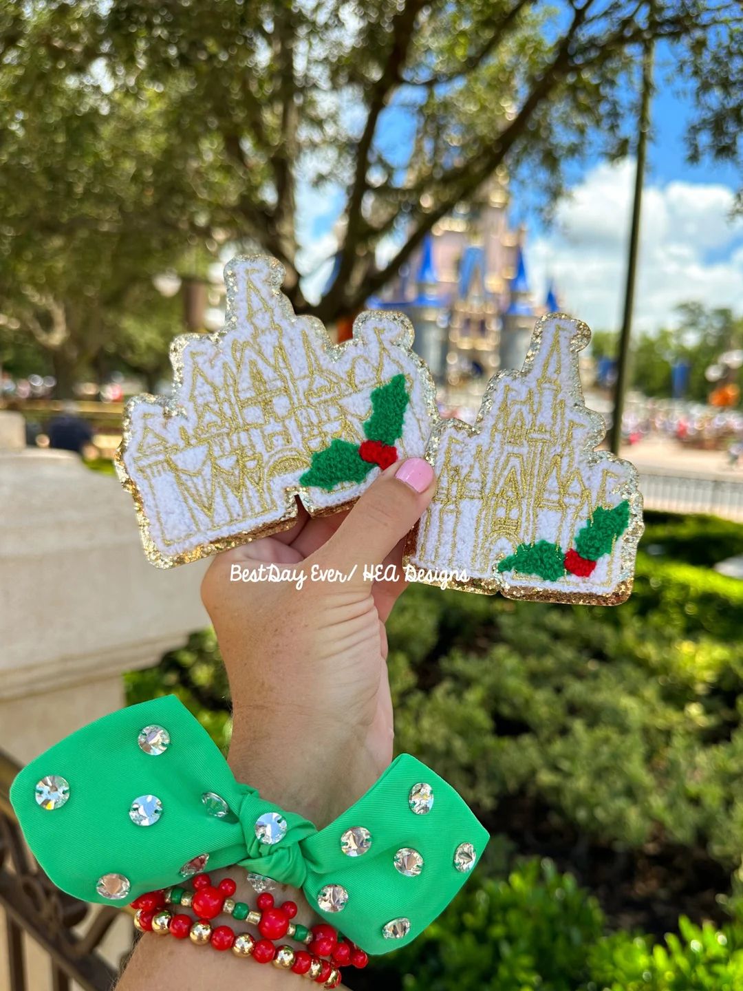 Disney Christmas Castle Patch Magic Kingdom Castle Patch. - Etsy | Etsy (US)