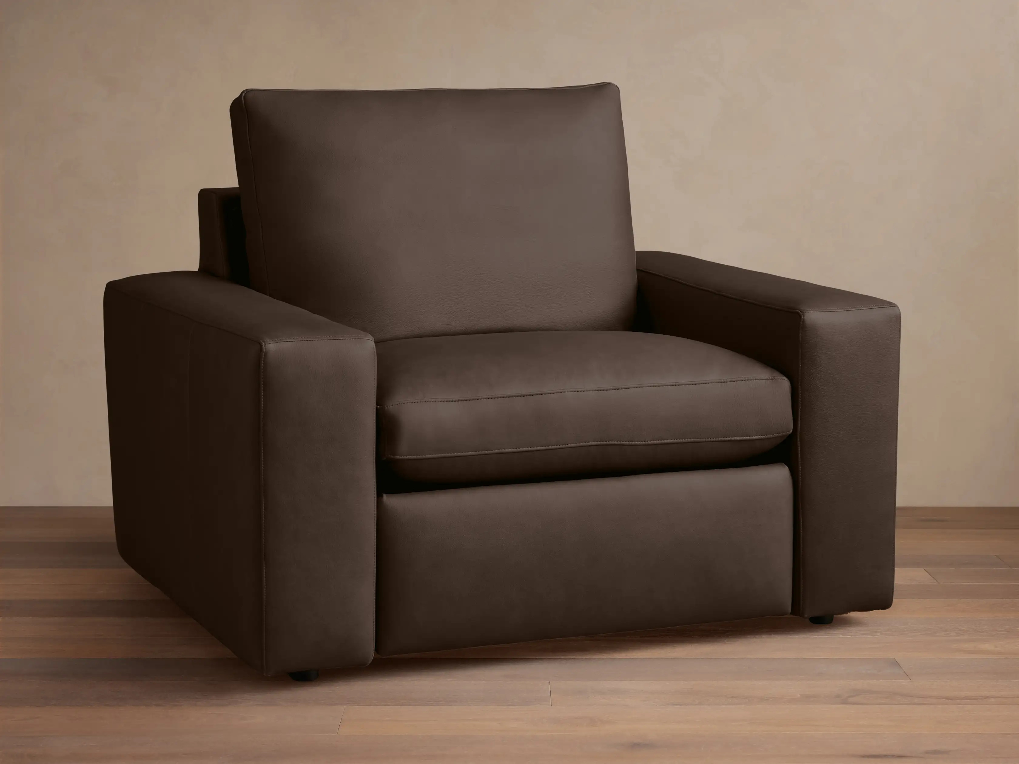 Kipton Wide Arm Leather Motion Recliner | Arhaus