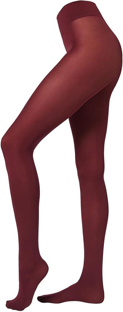 CALZEDONIA Woman's Soft Comfort 50 Denier Microfiber Tights in Burgundy, Size XS/S at Amazon Wome... | Amazon (US)