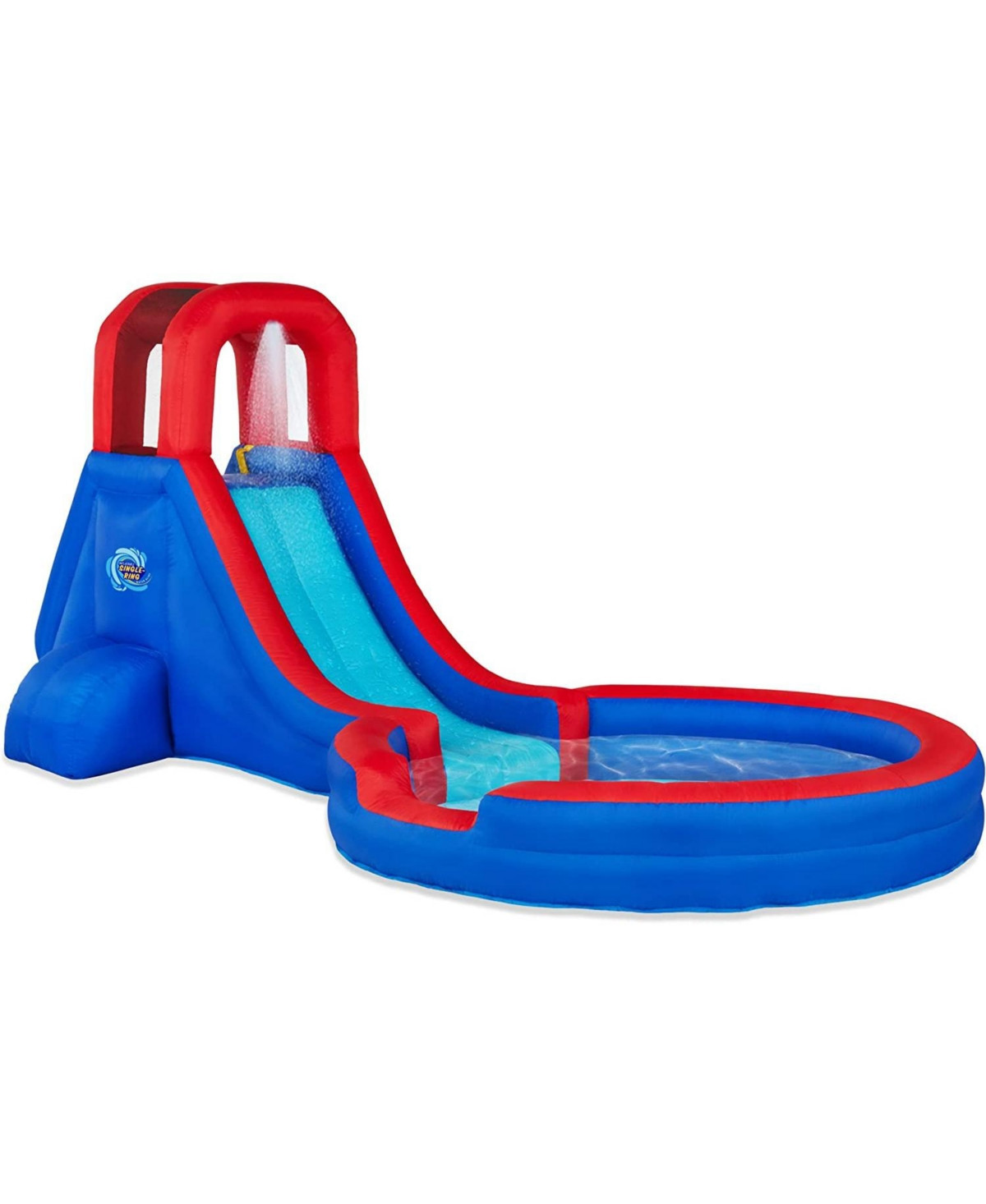 Sunny & Fun Inflatable Water Slide & Blow up Pool, Kids Water Park - Blue | Macy's