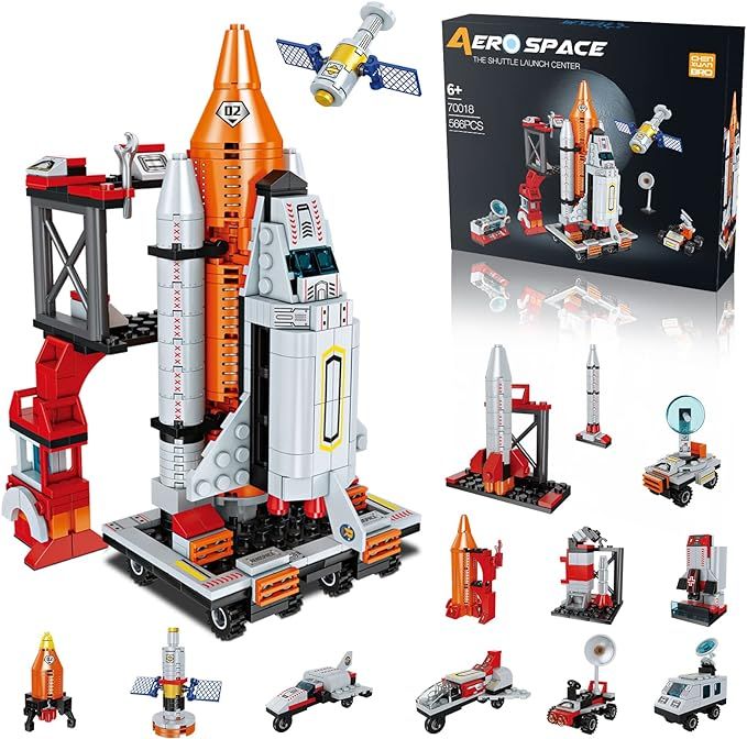 Space Exploration Shuttle Toys for 6 7 8 9 10 11 12 Year Old Boys 12-in-1 STEM Aerospace Building... | Amazon (US)