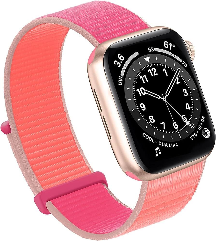 Bifeiyo Compatible with Apple Watch Band 49MM 45MM 44MM 42MM 41MM 40MM 38MM, Women Men Sport Nylo... | Amazon (US)