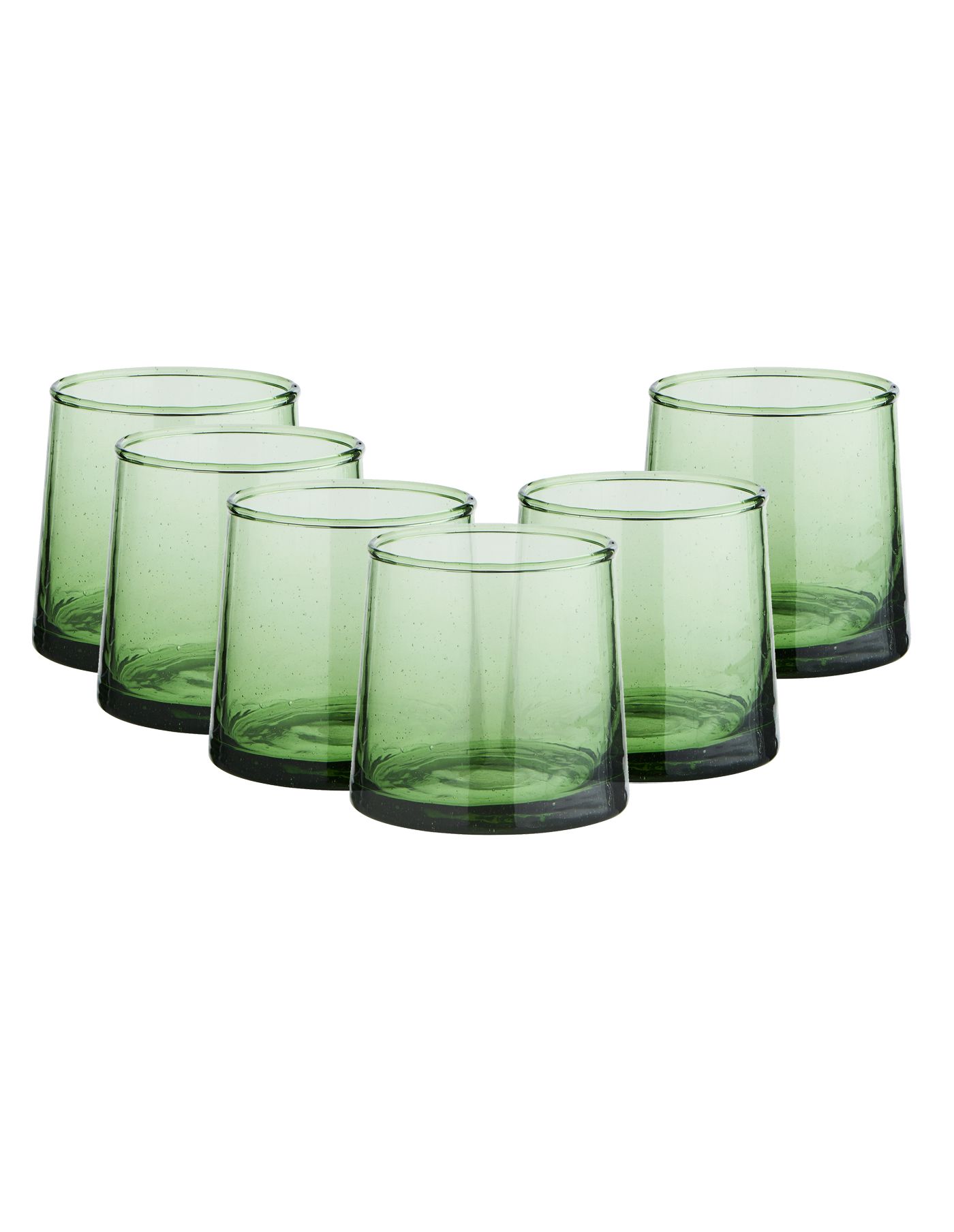 Le verre Beldi Low Set of 6 Handmade Moroccan Beldi Glasses, Green - Trouva | Trouva (Global)