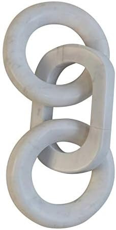 Bloomingville Marble Chain Décor, White Decor | Amazon (US)