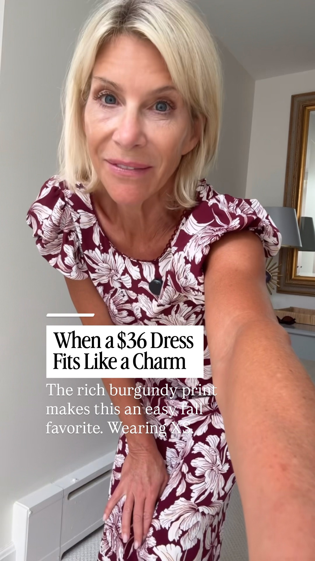 I found this gorgeous floral dress at Target for just $36, and it fits like a charm! The rich burgundy print makes it such a pretty choice for fall.

👩‍💻 LTK PRO TIPS
❤️ Heart = Support my posts ;-)
🔖 Save = Get sale & restock alerts for the things you love!
📋 Lists = Keep favorites organized (List ideas: Christmas, Birthdays, and Vacations!)
📲 Share = Send lists and products to a friend (or your daughters like me).
💬 Comment = Ask me anything, and I’ll answer. ;-)

#LTKootd #LTKSeasonal #LTKOver40