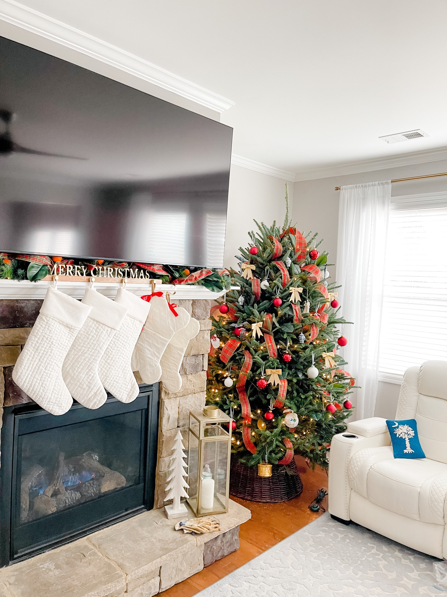 Our holiday decor is a collection over the years, but a few things are still in stock! This year we added new stockings and added to our tree decor! Tree decor is from Hobby Lobby, which I wasn’t able to link. 

#LTKSeasonal #LTKHoliday #LTKhome