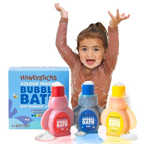 Honeysticks Kids Bubble Bath (3 Pack), Creates Color and Bubbles, Non Toxic | Amazon (US)