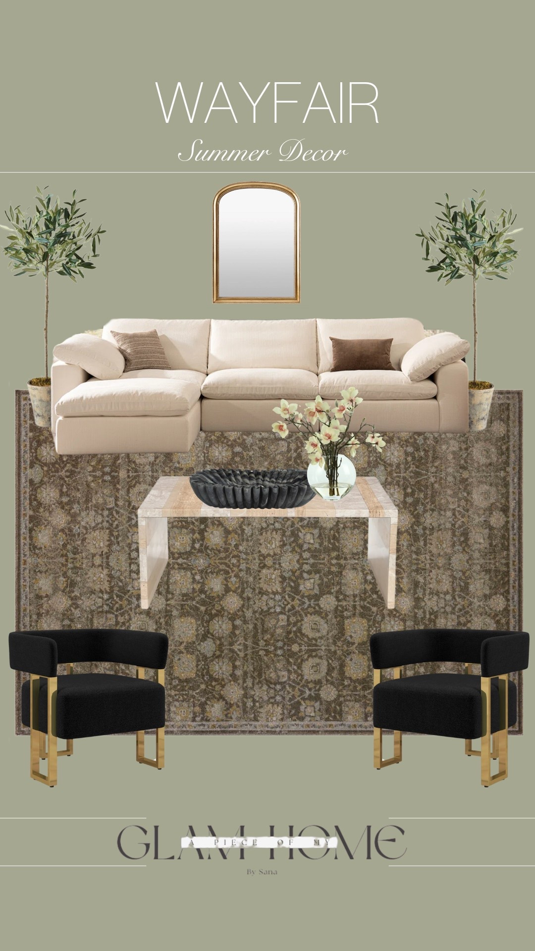 Glam summer decor with a moody vibe from Wayfair!

#LTKStyleTip #LTKSaleAlert #LTKHome