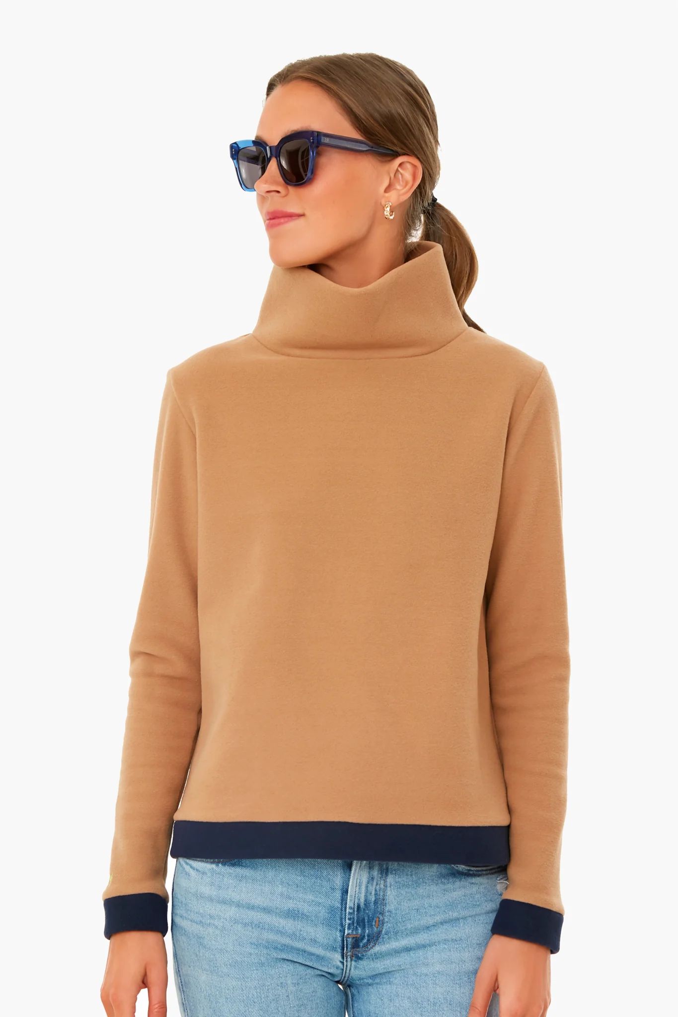 Camel and Navy Colorblock Park Slope | Tuckernuck (US)