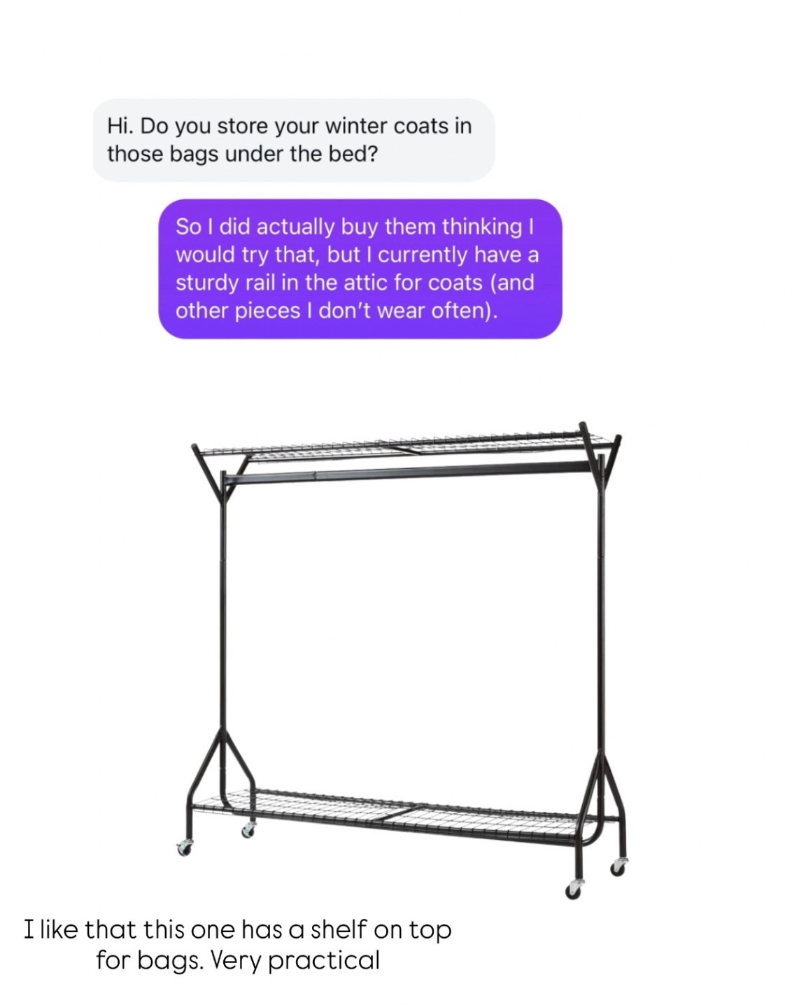 Clothes storage solutions! I have a couple of very sturdy rails for things that don’t fit in the wardrobe and they are so practical  

Ad aff link

#LTKHome #LTKdayinmylife #LTKootd