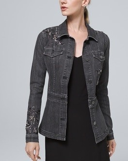 Embellished Peplum Jacket | White House Black Market