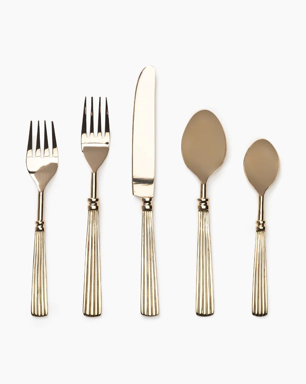 McNully Polished Brass Flatware (Set of 5) | McGee & Co.