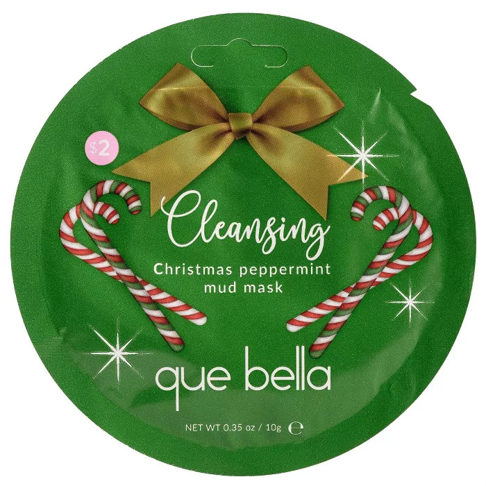 Que Bella Cleansing Peppermint Mud Face Mask - 0.35oz | Target