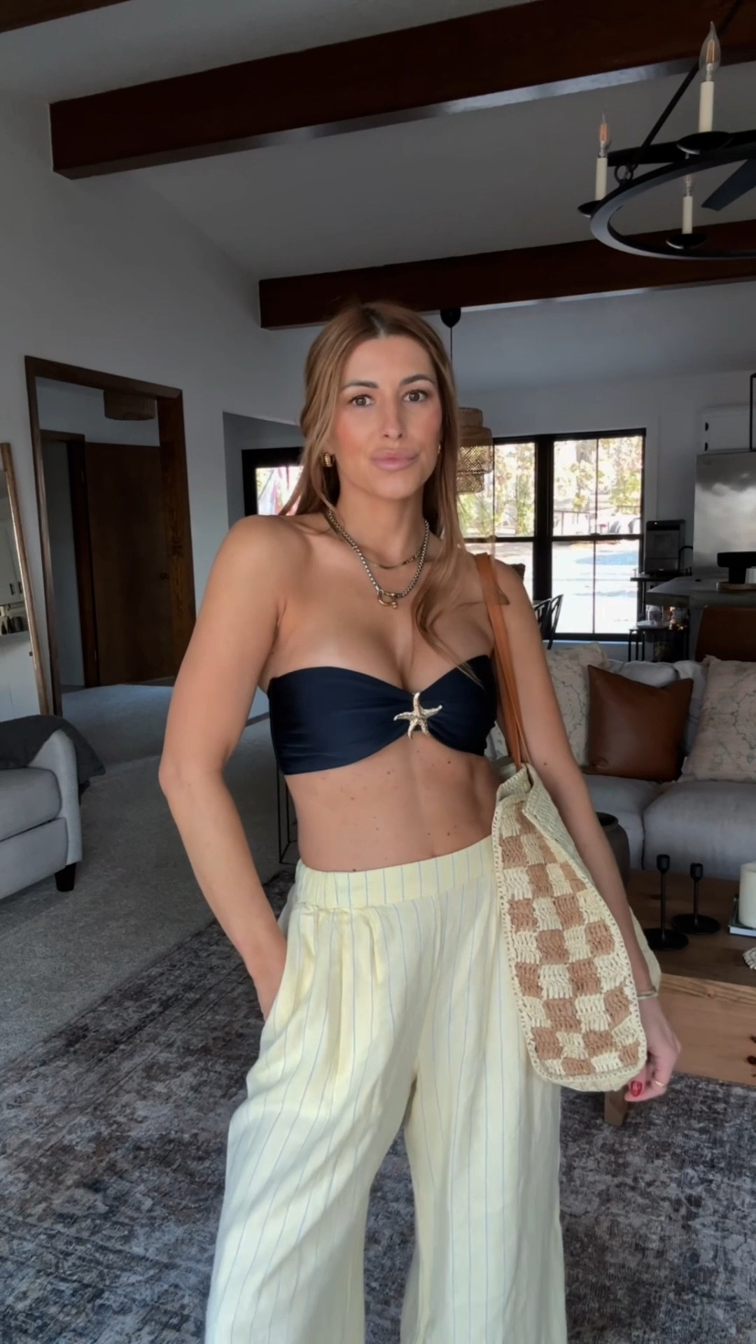 Styling trousers for brunch and beach  

#LTKootd #LTKPetite #LTKSwim