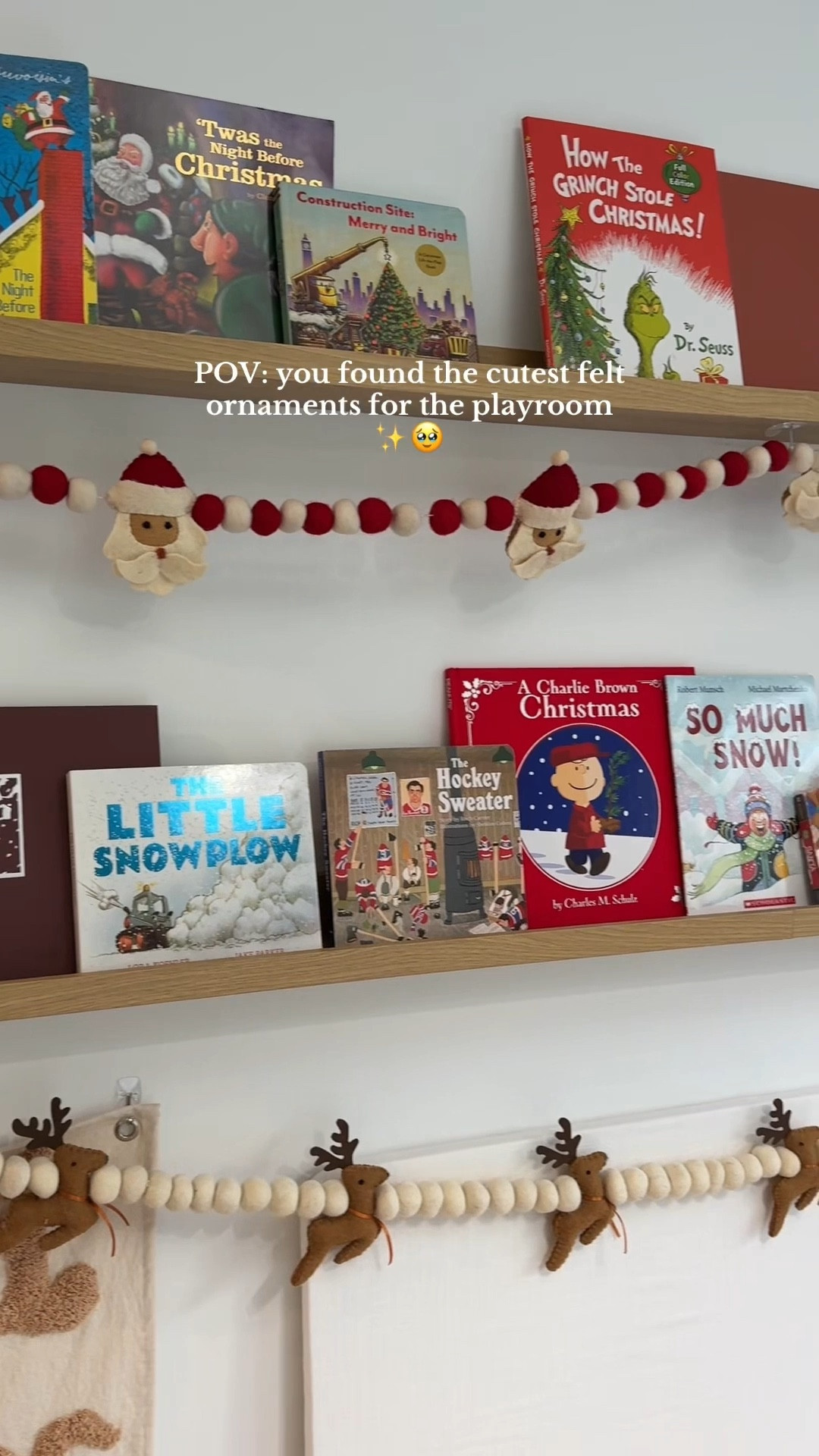 The cutest felt ornaments for the kids’ playroom ✨🎄

#LTKKids #LTKHoliday #LTKHome