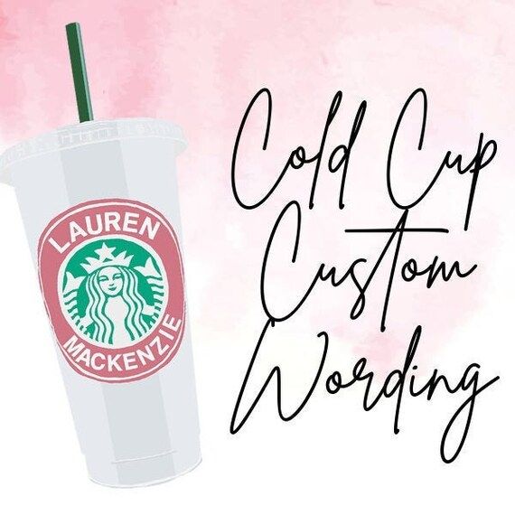 4-6 Weeks Processing Time - CUSTOM Starbucks Venti Cold Cup | Etsy (US)