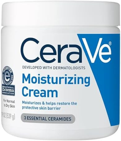 CeraVe Moisturizing Cream, Body and Face Moisturizer for Dry Skin, Body Cream with Hyaluronic Aci... | Amazon (US)