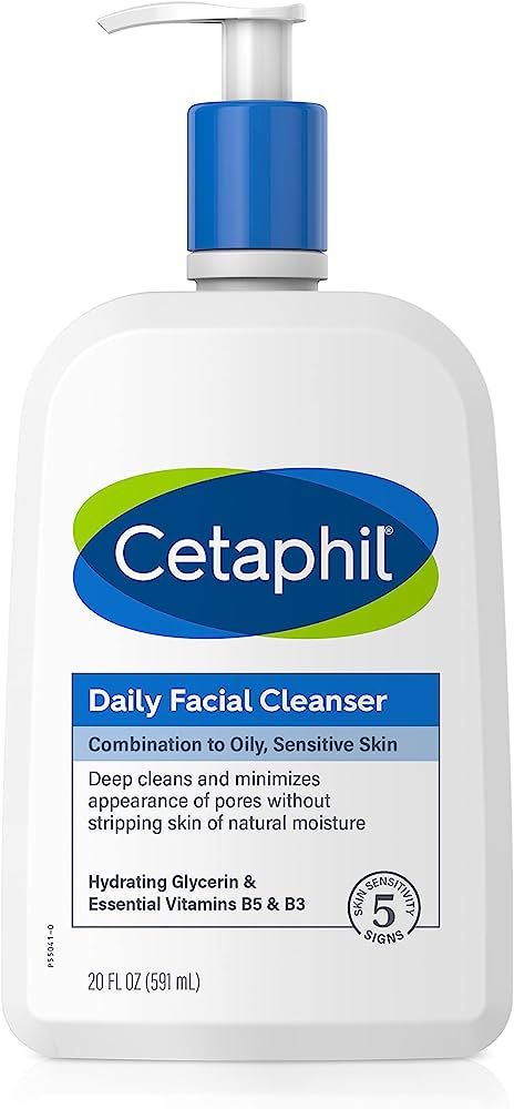 Face Wash by CETAPHIL, Daily Facial Cleanser for Sensitive, Combination to Oily Skin, NEW 20 oz, ... | Amazon (US)