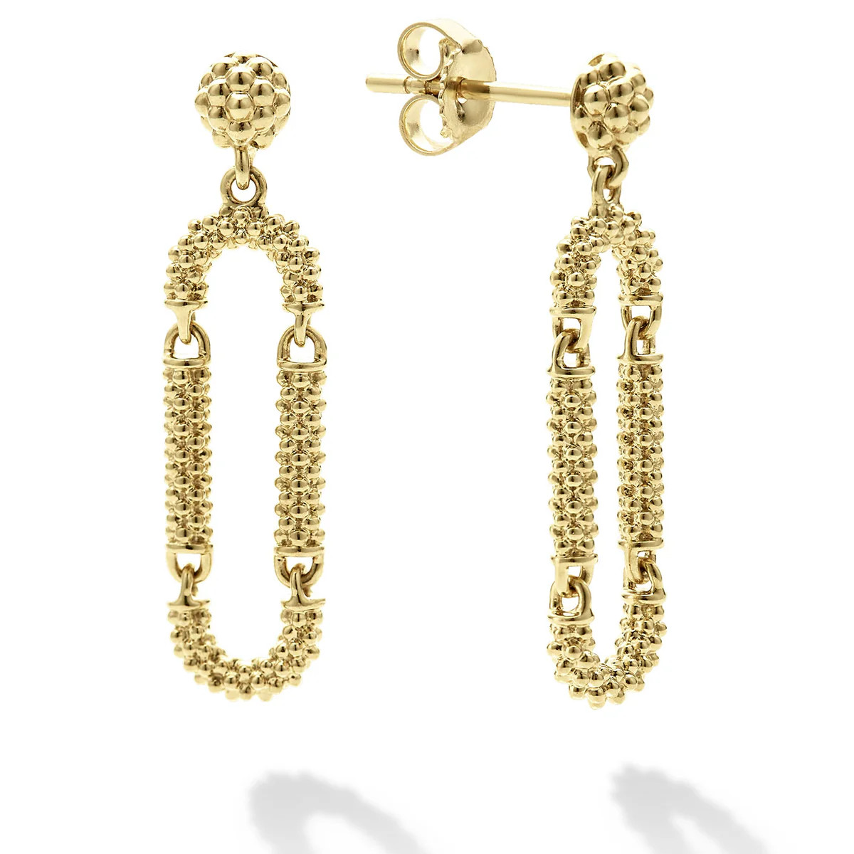 Signature Caviar Superfine Caviar Drop Earrings | LAGOS