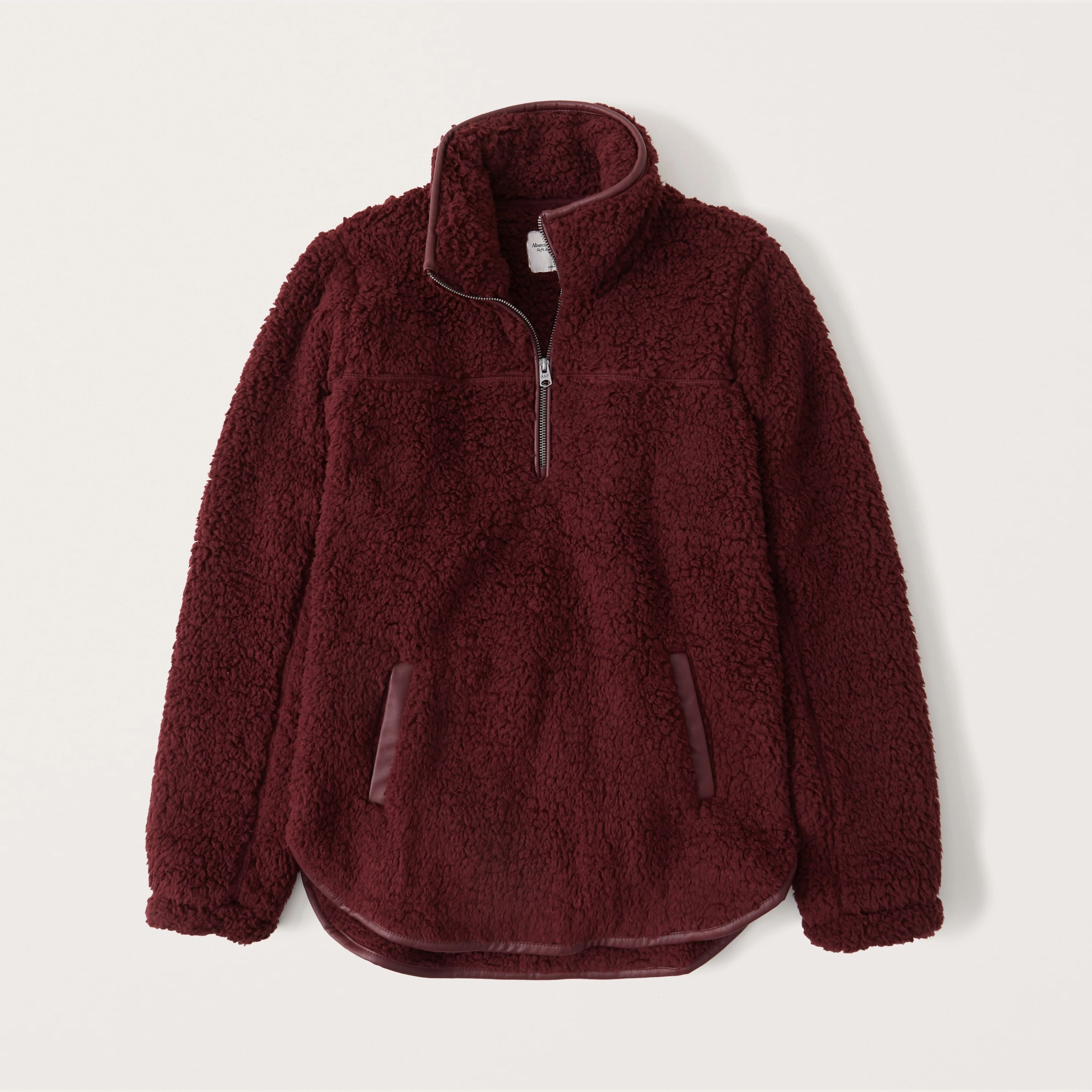 Half-Zip Sherpa Sweatshirt | Abercrombie & Fitch (US)