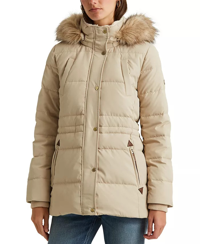 Lauren Ralph Lauren
          
        
  
      
          Women's Faux-Fur-Trim Hooded Down Puf... | Macys (US)