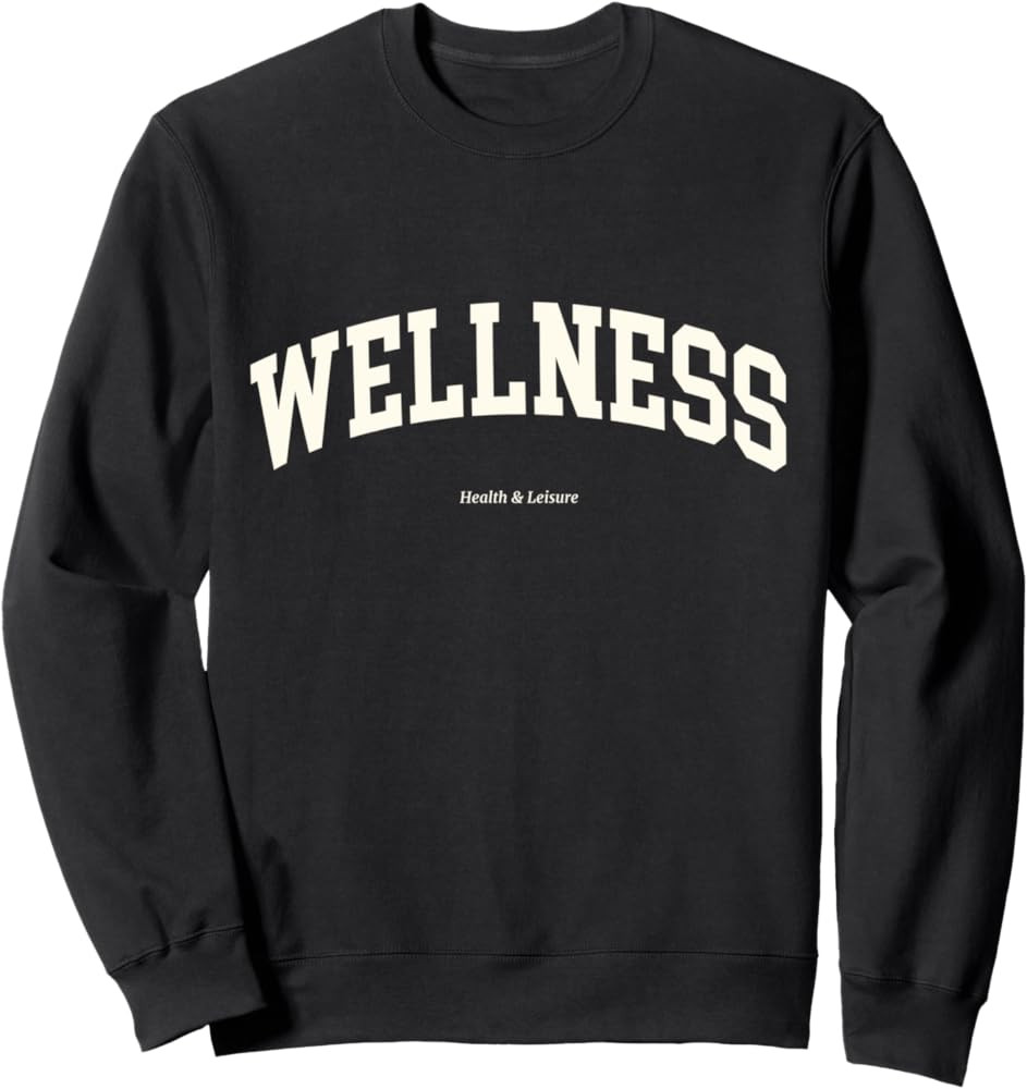 Wellness Retro Health Club Sporty 90s Athleisure Aesthetic Sweatshirt | Amazon (US)