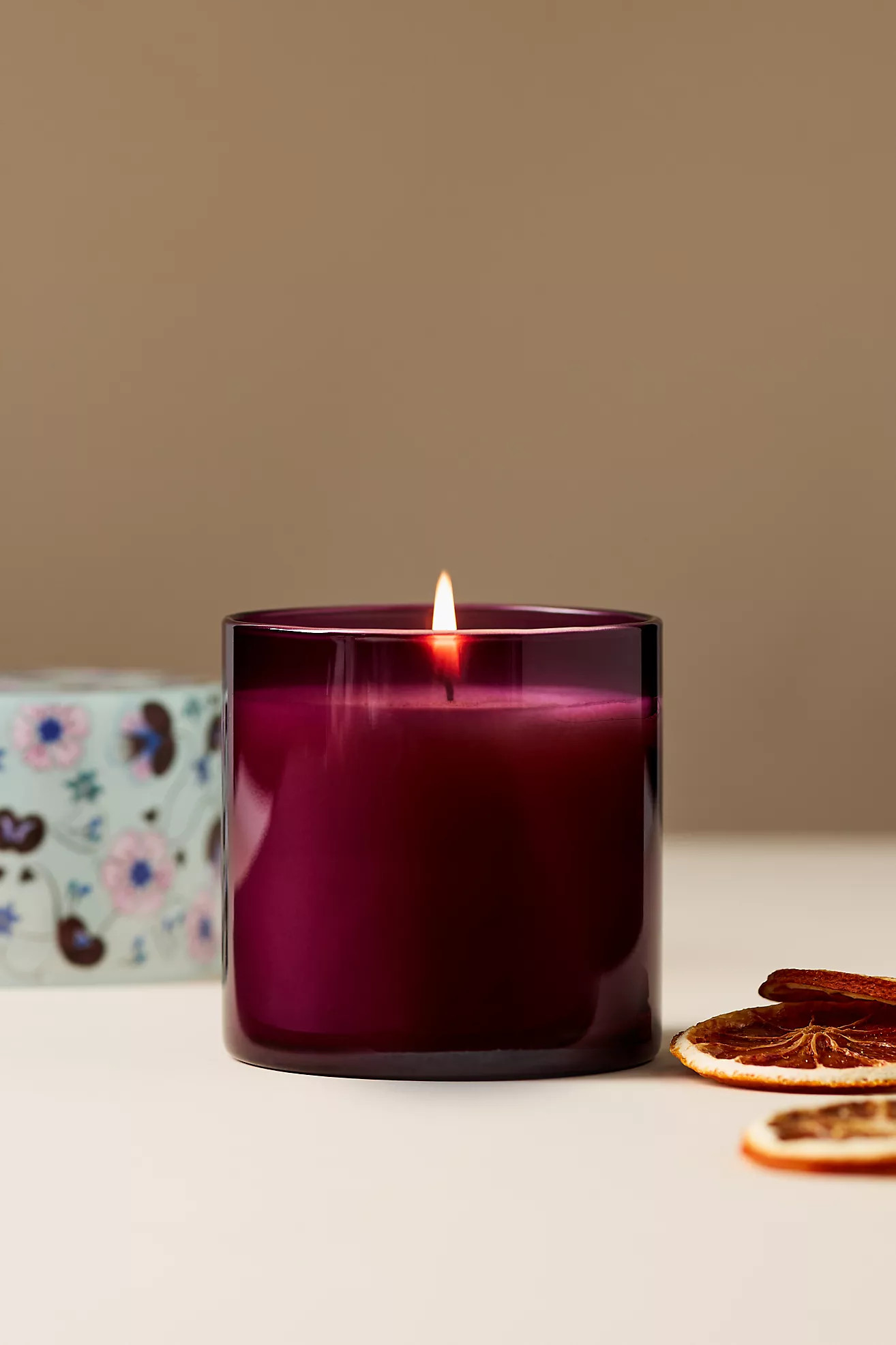 Olivia Spice Vanilla Clove Glass Candle | Anthropologie (US)