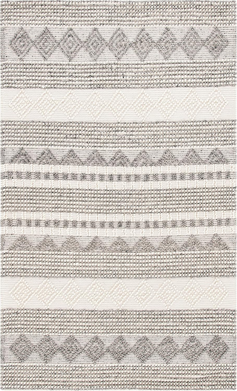 Safavieh Natura Collection NAT102A Handmade Moroccan Boho Tribal Wool & Cotton Area Rug, 5' x 8',... | Amazon (US)