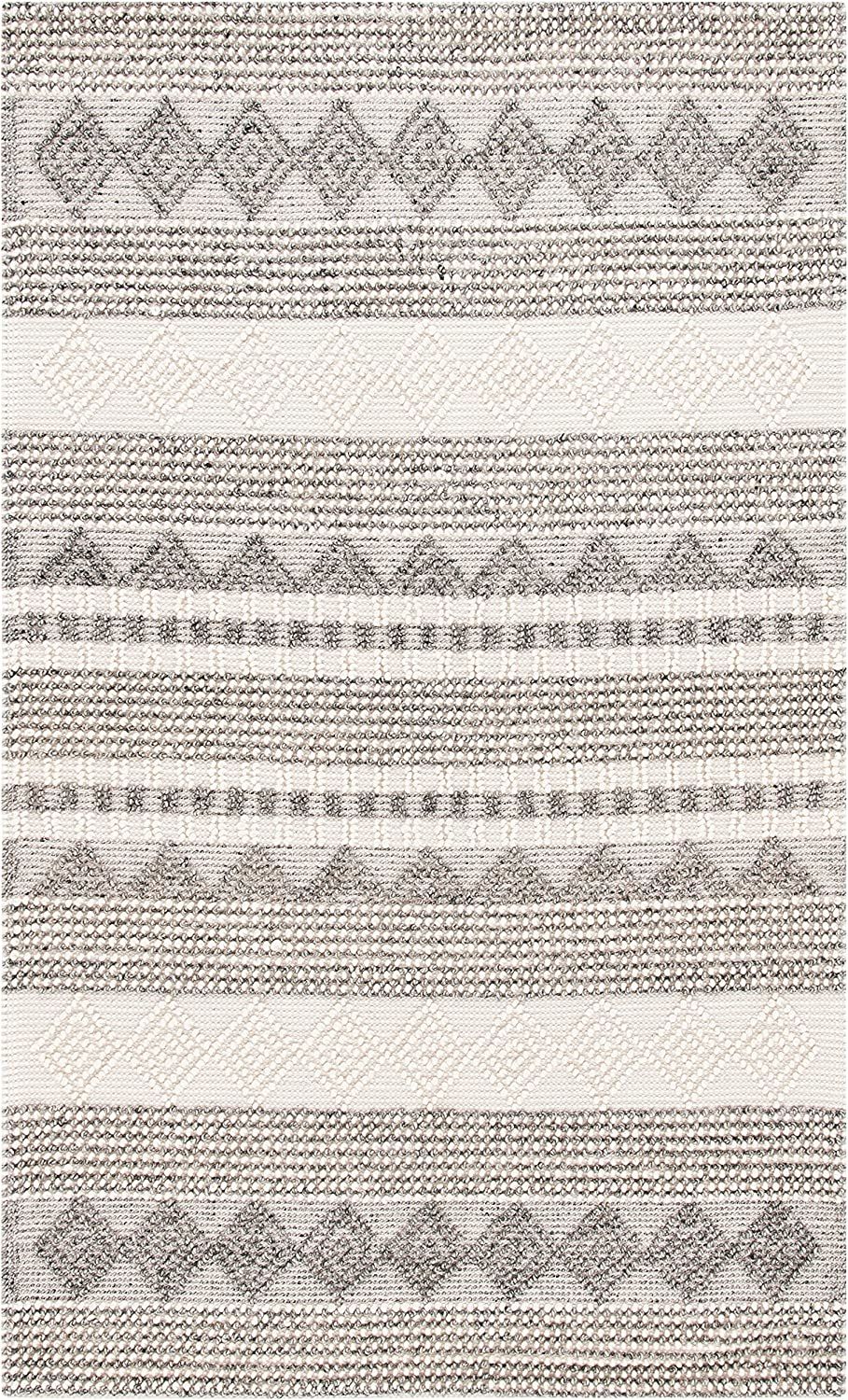 Safavieh Natura Collection NAT102A Handmade Moroccan Boho Tribal Wool & Cotton Area Rug, 5' x 8',... | Amazon (US)