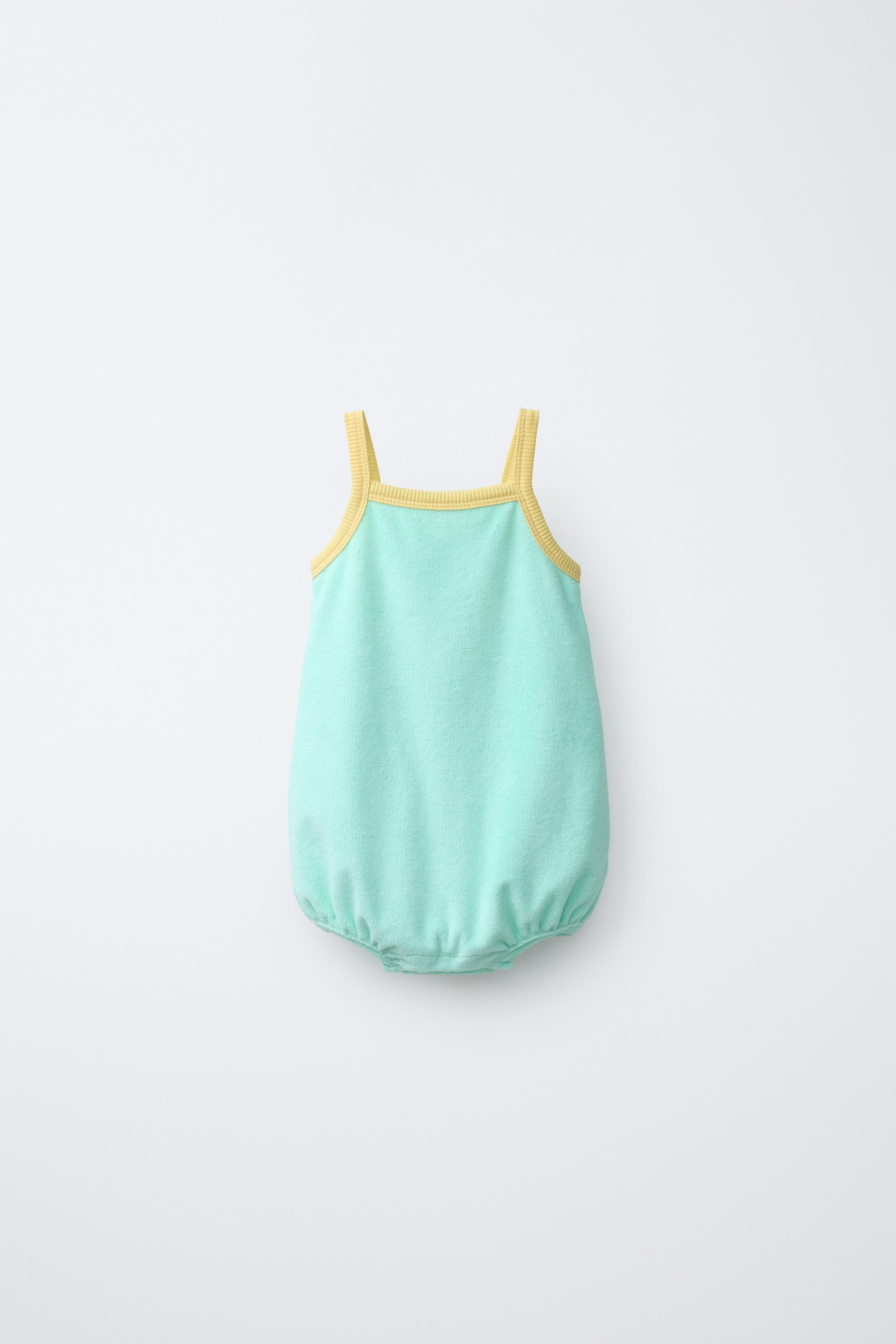 CONTRAST TERRYCLOTH ROMPER | Zara US