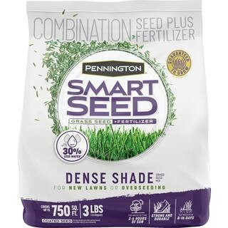 Smart Seed Dense Shade 3lb. 750 sq. ft. Grass Seed and Lawn Fertilizer | The Home Depot