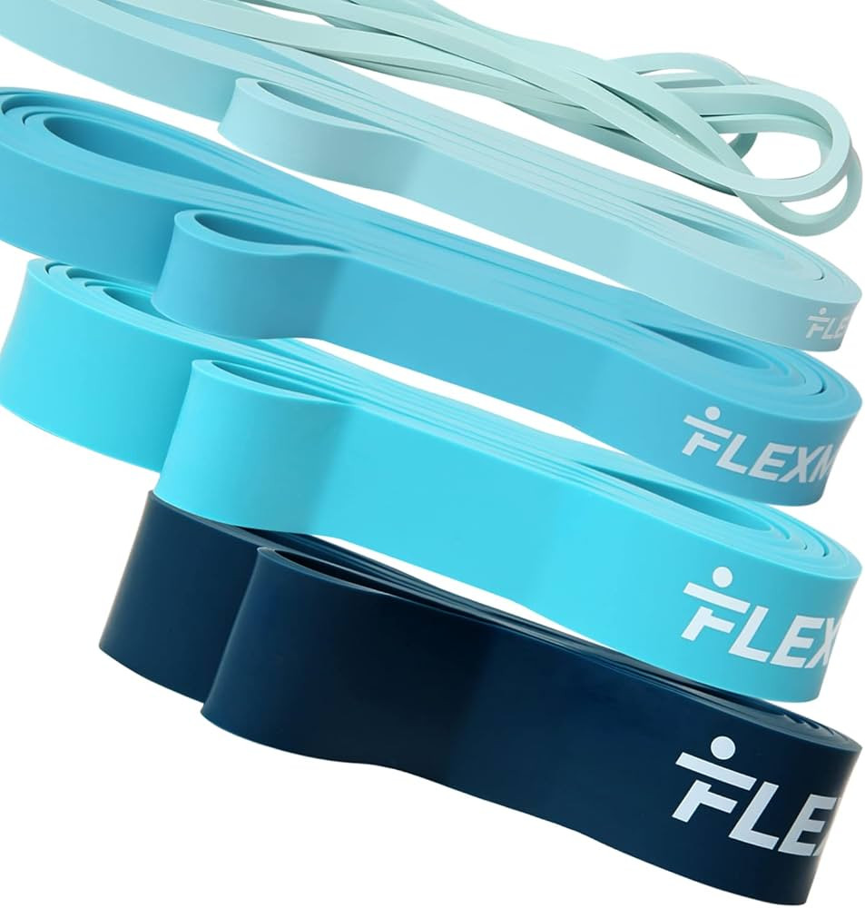 Resistance Bands for Working Out by Flexmate- 5 Resistance Levels Pull Up Assistant Band Set- 100... | Amazon (US)