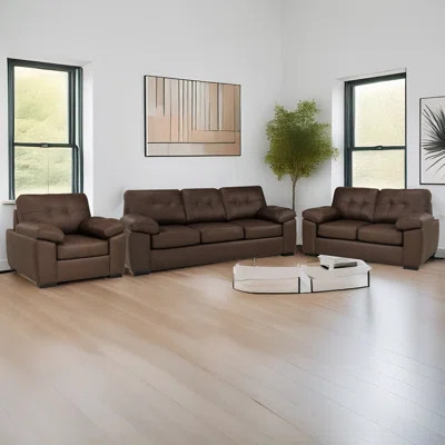 Baynes Fabric Sofa & Loveseat & Chair Set | Wayfair North America