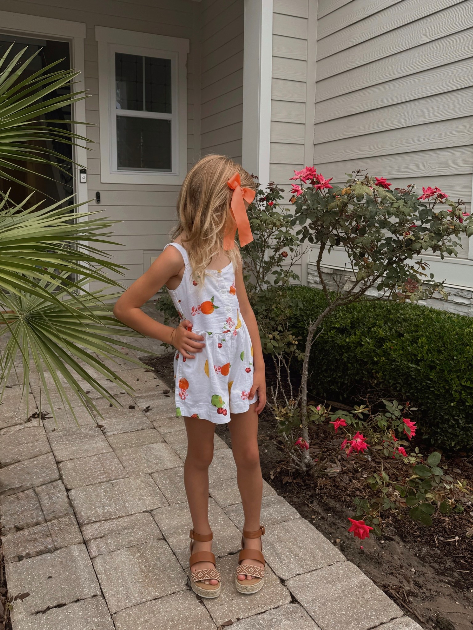 The cutest kids fruit romper 🍓🍊🍎🍋 