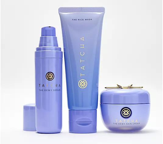 TATCHA Dewy Skin Cream and Dewy Serum with Rice Wash 3-Piece Kit - QVC.com | QVC