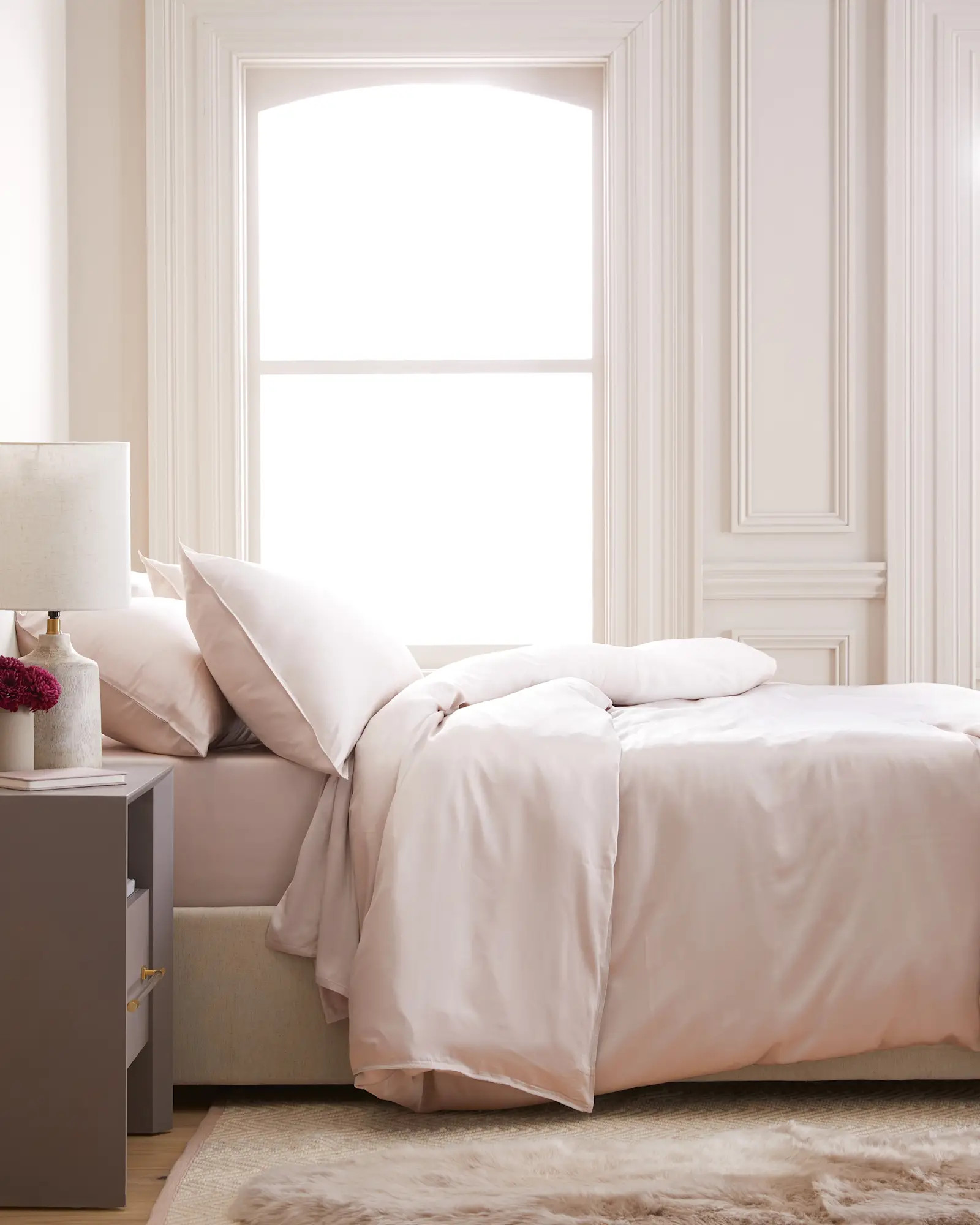 Organic Bamboo Viscose Deluxe Bedding Bundle in Soft Blush | Quince