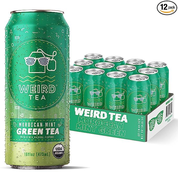 Drink Weird - Weird Tea, Moroccan Mint Flavor with Green Tea, Certified Organic Functional Iced T... | Amazon (US)
