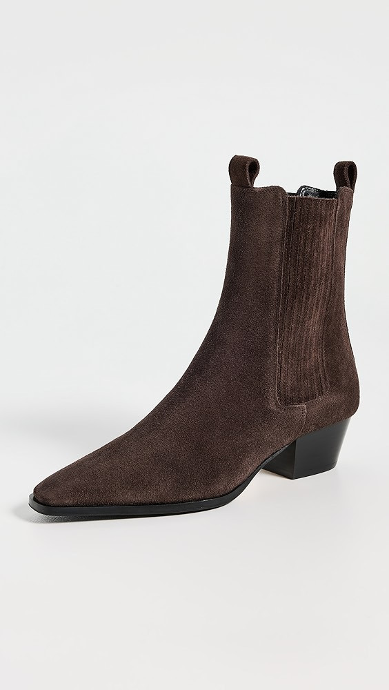 Agata Cow Suede Leather Moka Boots | Shopbop