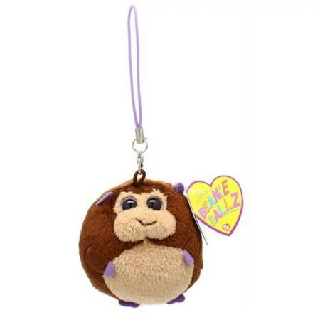 TY Beanie Ballz - BANANAS the Brown Monkey (Plastic Key Clip - 2.5 inch) | Walmart (US)