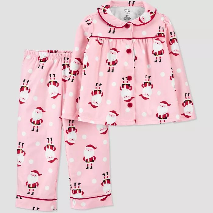 Toddler Girls' Santa Coat Pajama Set - Just One You® made by carter's Pink | Target