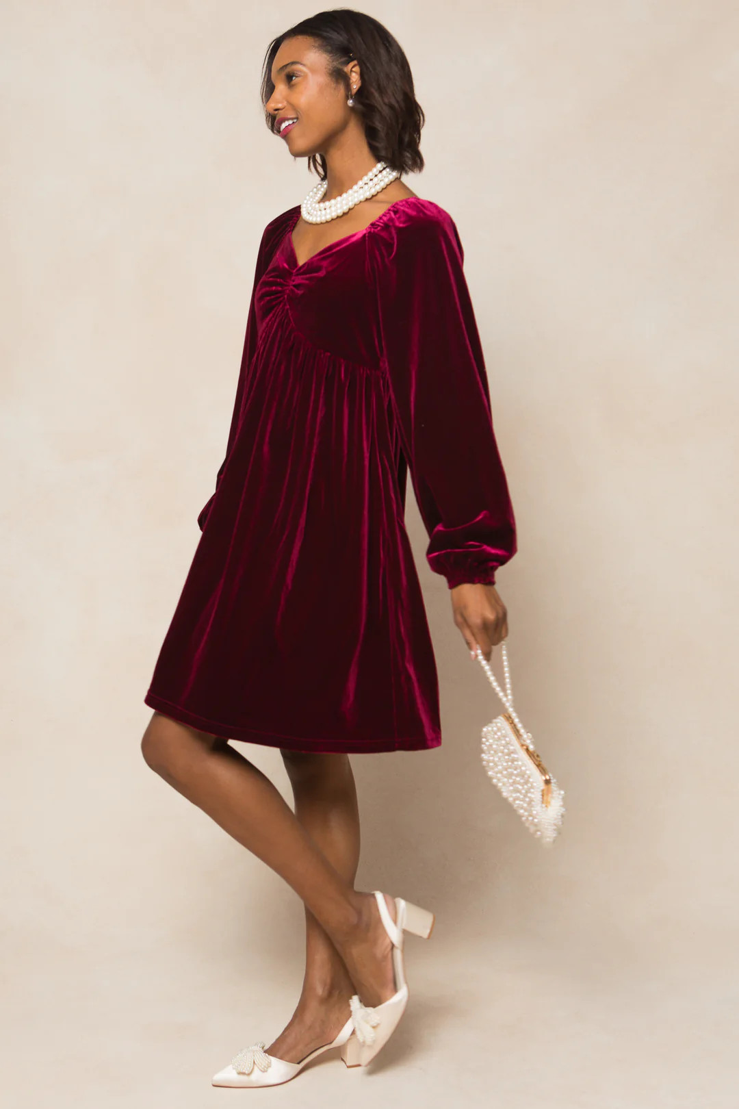 Jewel Dress in Wine | Ivy City Co