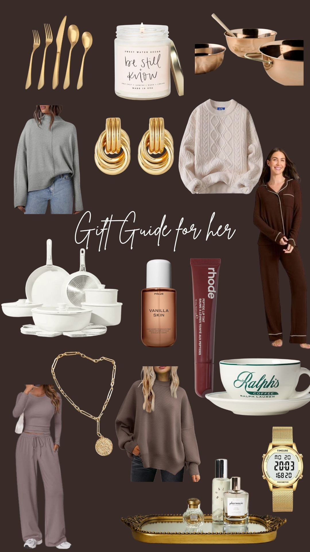 Gift Guide for her 🎁 

Christmas gifts for her
Gift guide


#LTKHoliday #LTKFindsUnder50 #LTKGiftGuide