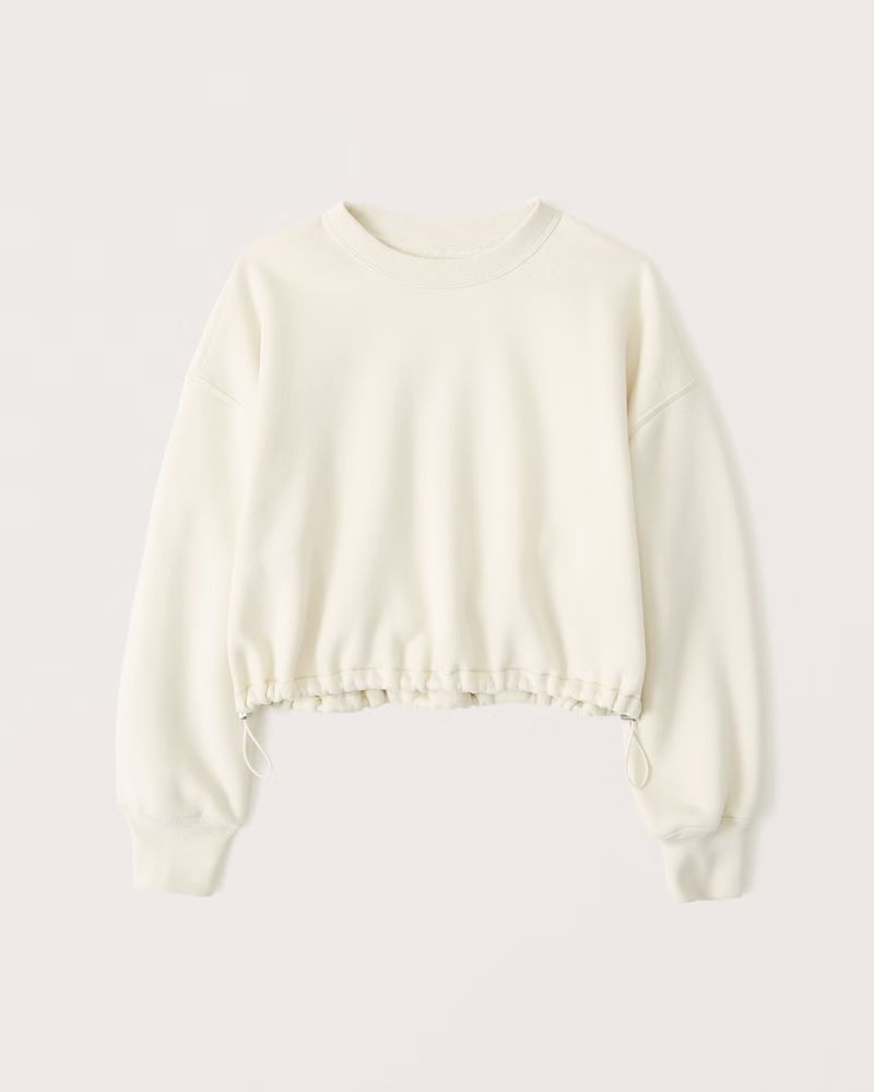 Women's softAF MAX Cinched Bungee Crew Sweatshirt | Women's Up To 40% Off Select Styles | Abercro... | Abercrombie & Fitch (US)